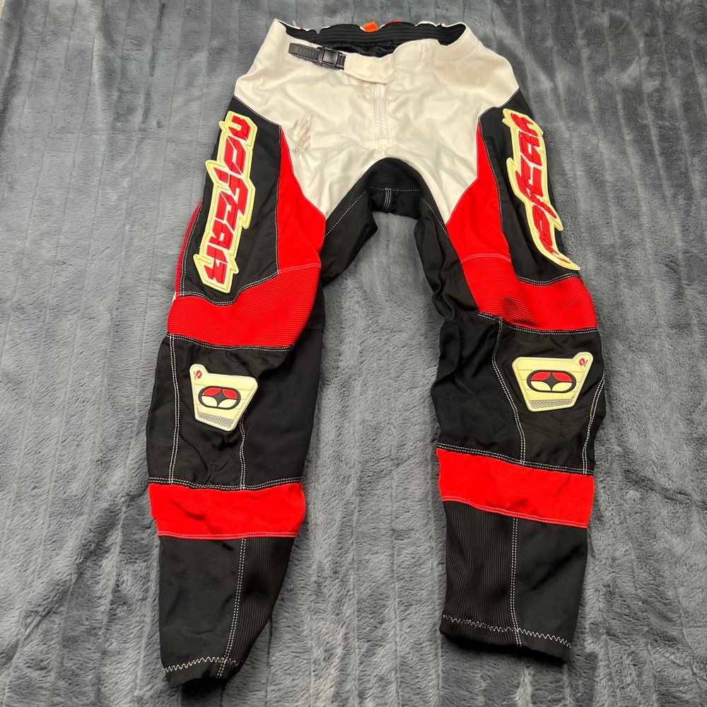No Fear Spectrum Motocross Racing Pants Mens 32 Red White Black Keprotec